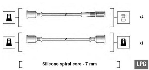 MAGNETI MARELLI Комплект проводов зажигания 941095340585